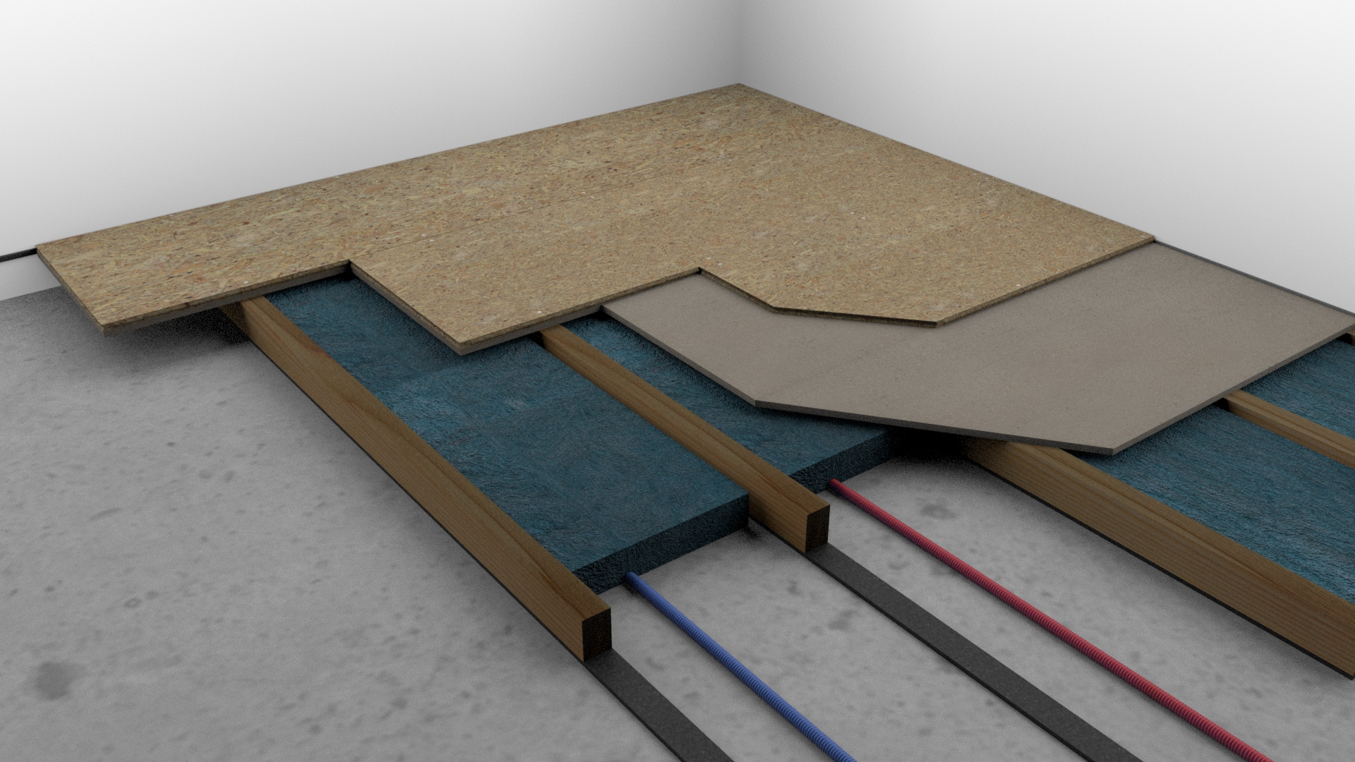 Isolation acoustique et rénovation de votre plancher sur une dalle existante