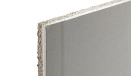 Panneau pour isolation acoustique contrecollé à une plaque de finition de plâtre densifié