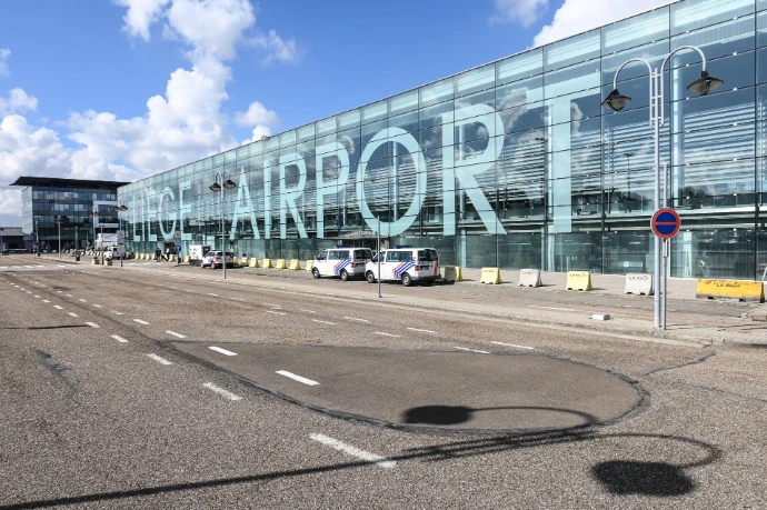 Belgique Wallonie aéroport de Liège terminal