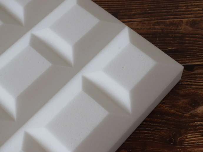 Panneau acoustique en mousse de mélamine gaufrée