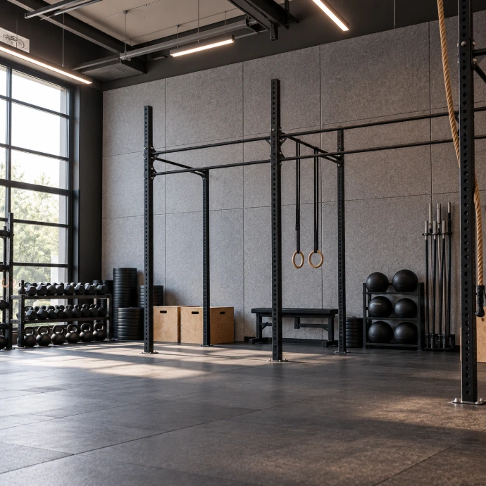 Grande salle de crossfit moderne